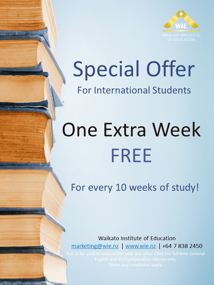 Special Offer for English Course in New Zealand 