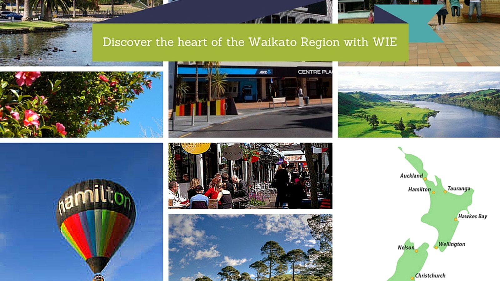 Students experiencing life in Hamilton while studying English in New Zealand