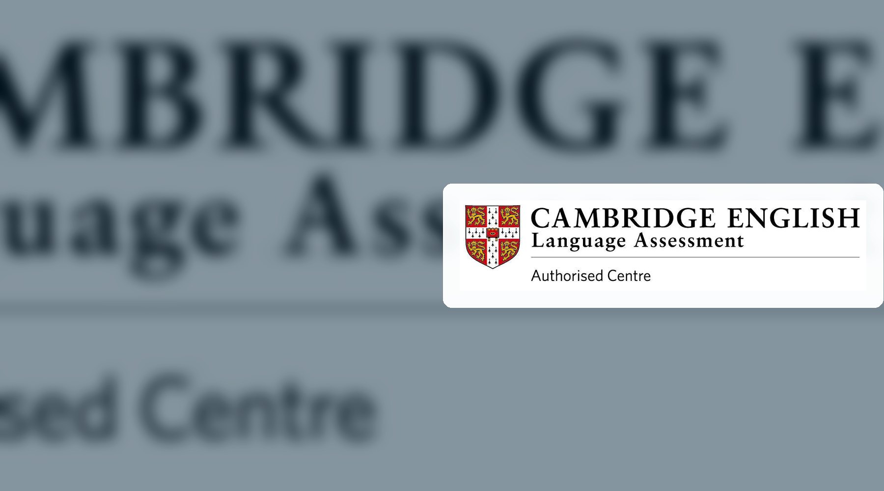 Cambridge English authorised centre logo